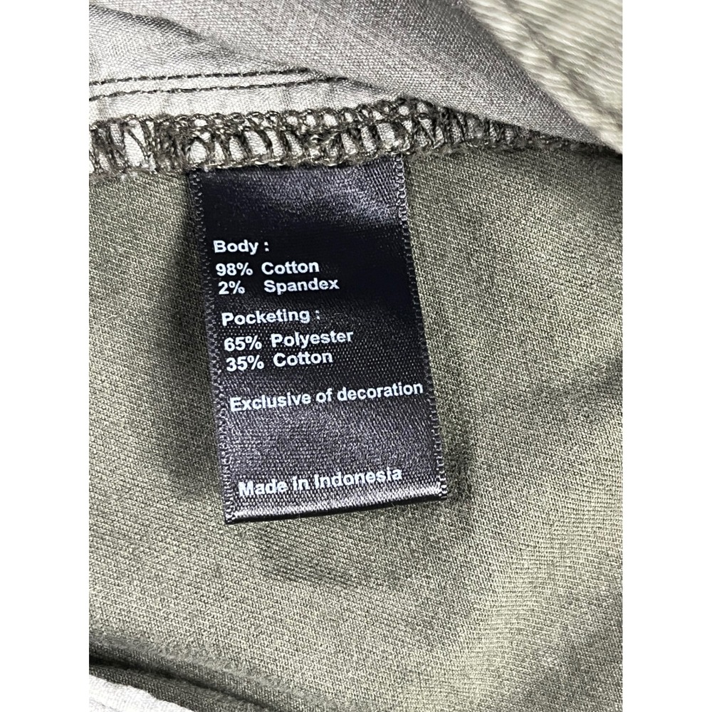 Flint and Tinder 365 Shorts Mens 34 Olive Green Chino Stretch Cotton Twill Flat - Picture 4 of 9